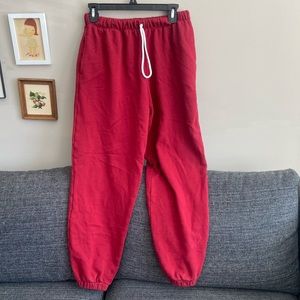 Red drawstring lounge joggers!